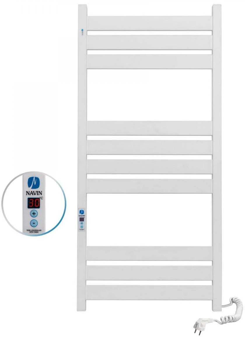 Рушникосушка електрична Navin Largo 500 х 1000 Digital білий оксамит