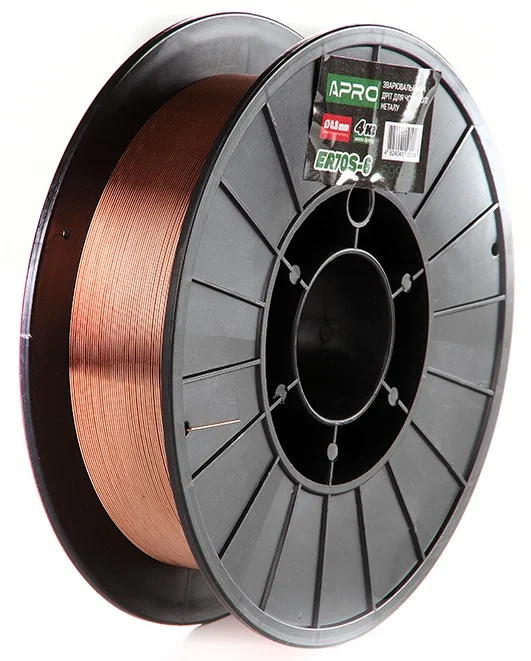 Зварювальний дріт 0,8мм 4кг п.б. Apro ER70S-6 (699924)