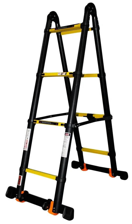 Драбина телескопічна алюмінієва універсальна 2х4 3400 мм GTM (KME3034B)