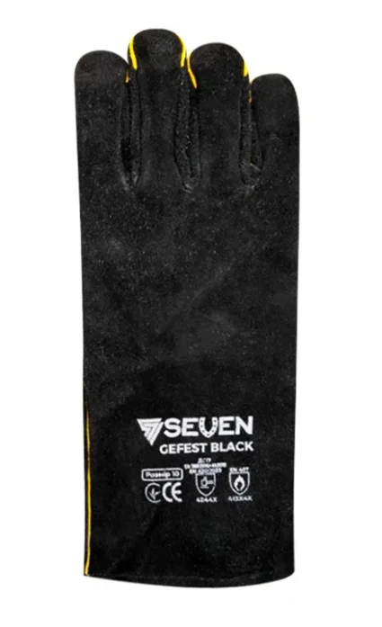Зварювальні краги Seven GEFEST BLACK чорні довгі Р10 70000