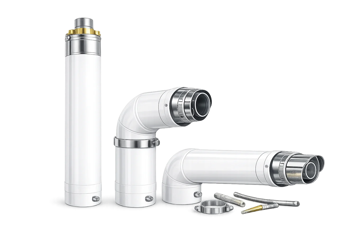 Коаксіальні димоходи для котлів