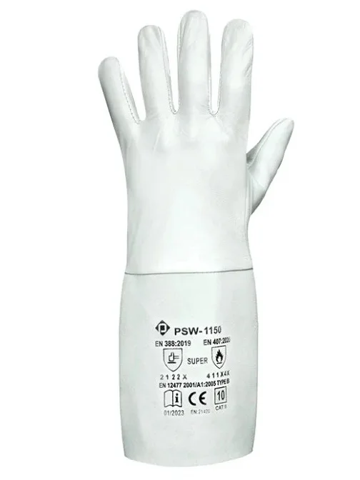 Рукавички шкіряні зі спилковими крагами PSW-1150 Super Р10 70088