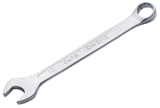 Ключ ріжково-накидний 12 мм Сила (холодний штамп DIN3113) (201912)