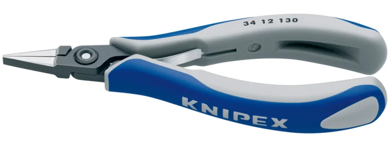 Прецизійні плоскогубці захватні для електроніки Knipex L=135 мм (34 12 130)