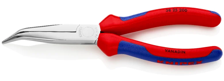 Плоскогубці механіка захватні з наконечниками під кутом 40° Knipex L=200 мм (38 25 200)