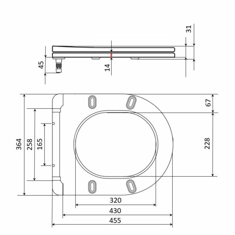 Сидіння для унітаза Qtap Taurus 520 QTSC179W49384 (Slim, Duroplast, Soft-close, Quick Release) - фото 2
