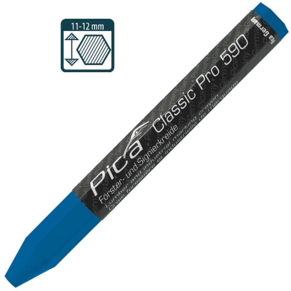 Промисловий маркер на восково-крейдовій основі Pica Classic PRO Синій (590/41)