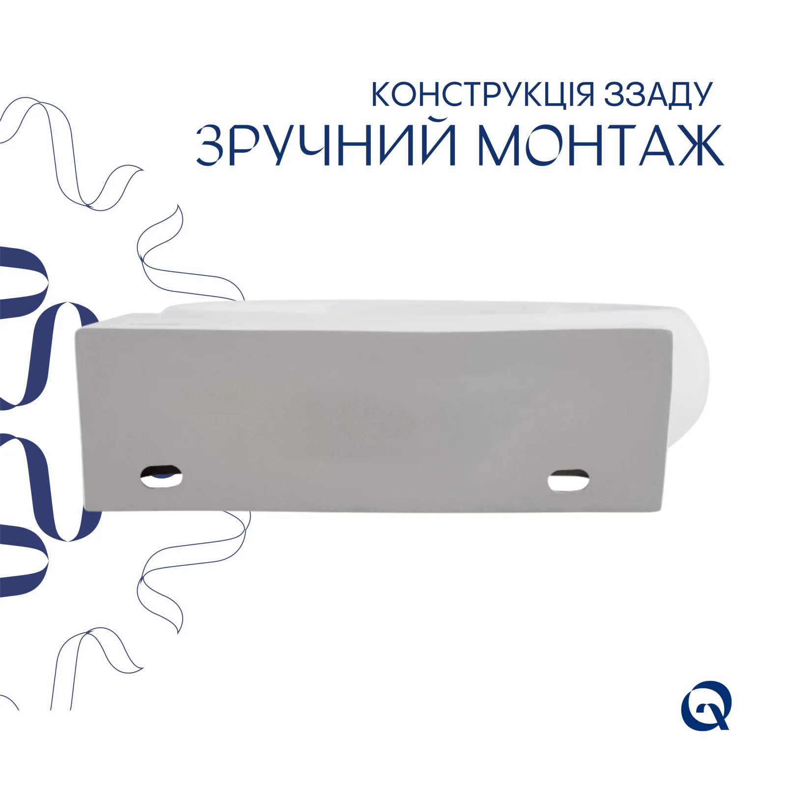 Раковина Qtap Leo R 430x285x160 Белый - фото 5