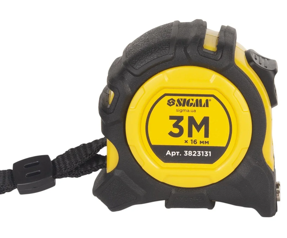 Рулетка магнітна Sigma Advanced 3м×16мм (3823131)