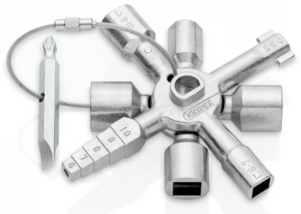 Ключ для електрошаф і систем замикання TwinKey® Knipex 00 11 01