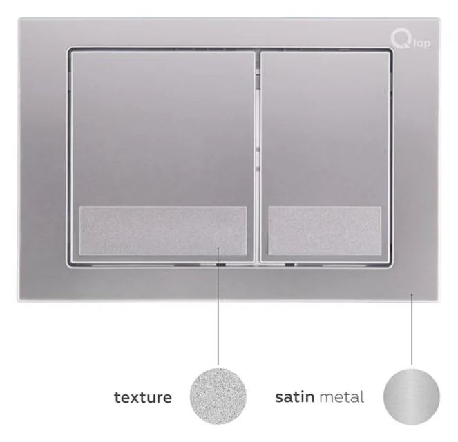 Інсталяція для унітазу Qtap Nest ST 4 в 1 (Клавіша змиву 150x220x13 мм, Satin, квадратна) - фото 6