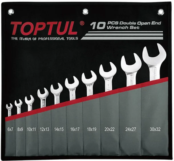Набір ключів ріжкових Toptul 6-32 мм 10 од. (GPCJ1001)