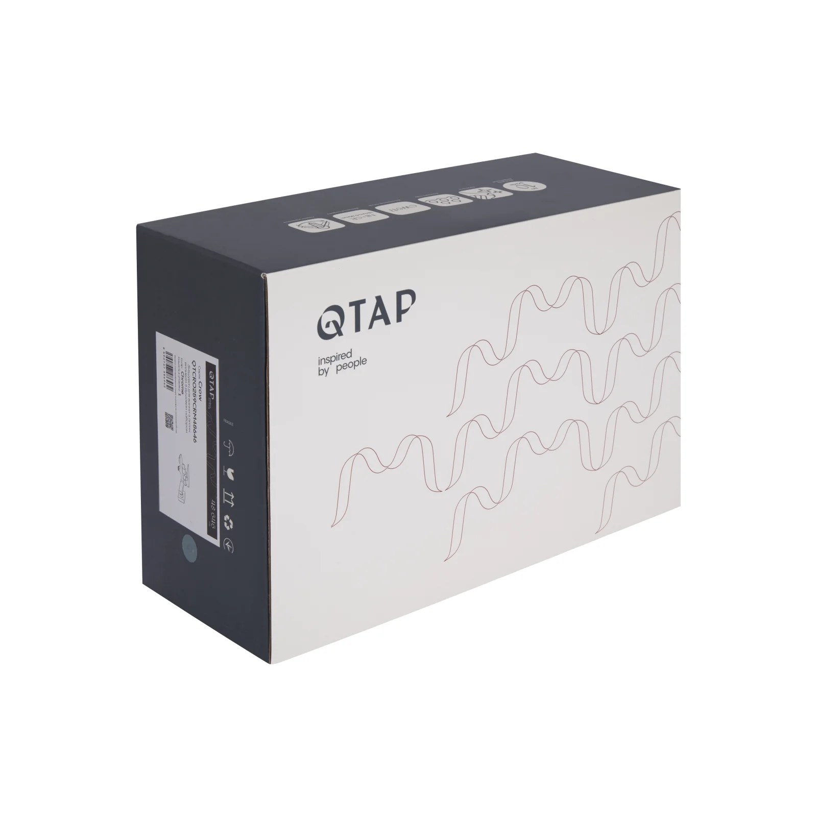 Смеситель для ванны Qtap Crow 259 Хром - фото 8