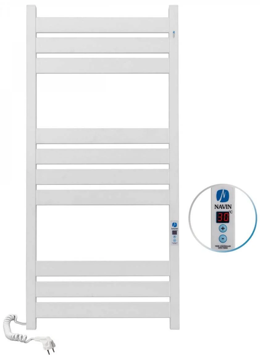 Рушникосушка електрична Navin Largo 500 х 1000 Digital білий оксамит