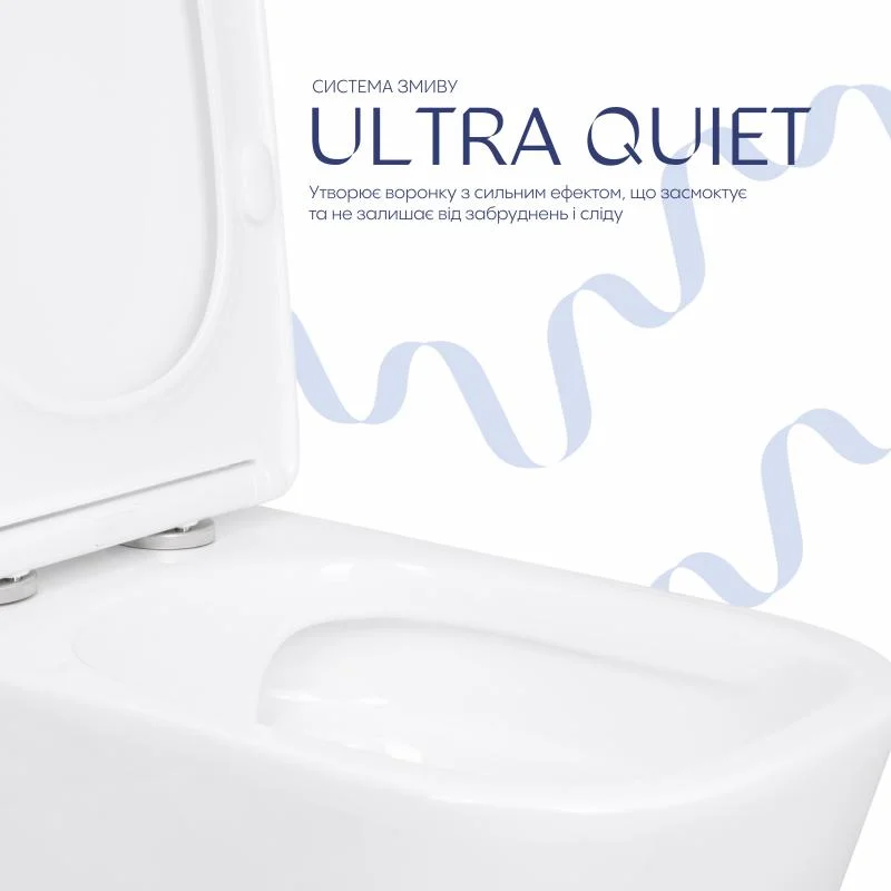 Унітаз-компакт Qtap Stork Ultra Quiet QTSTO27W49260 (Soft-close) - фото 5