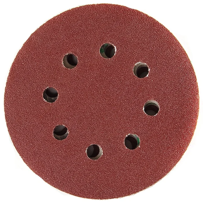 Шліфувальний круг на липучці Ø 125мм P60 8 отворів (10 шт) Apro 828021