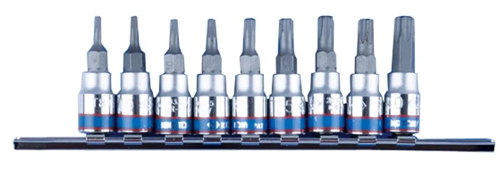 Набір біт King Tony 1/4" L37мм TORX T8-T40 з отв. 9ед. (2119PR)