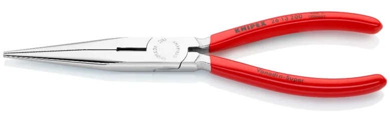 Плоскі круглогубці з ріжучими крайками Knipex L=200 мм (26 13 200)