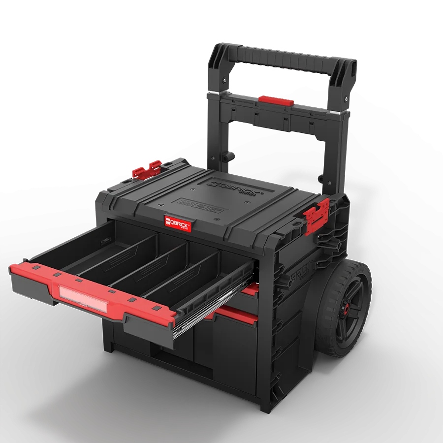 Ящик для инструментов на колесах Qbrick System PRO CART 2.0 PLUS DRAWER 3 (SKRWQCP2PD3CZAPG001) - фото 9