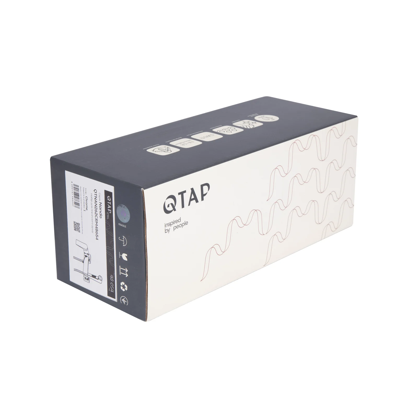 Набор для гигиенического душа со смесителем Qtap Nando 262 Хром - фото 8
