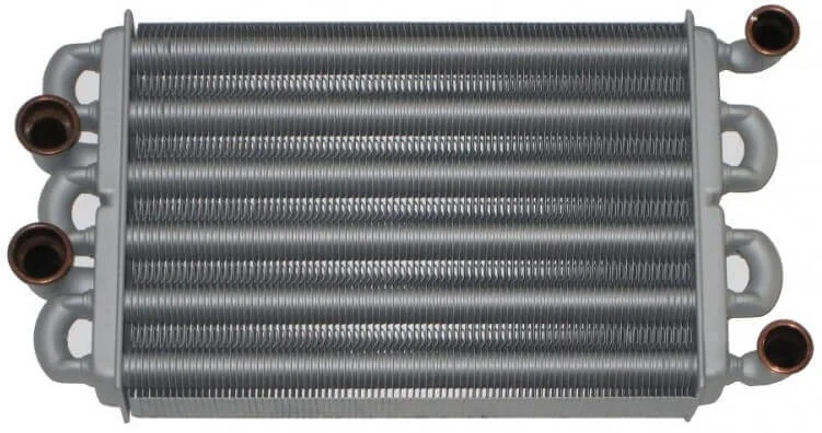 256350810704 Битермічний теплообмінник на газовий котел Immergas (кліпса)