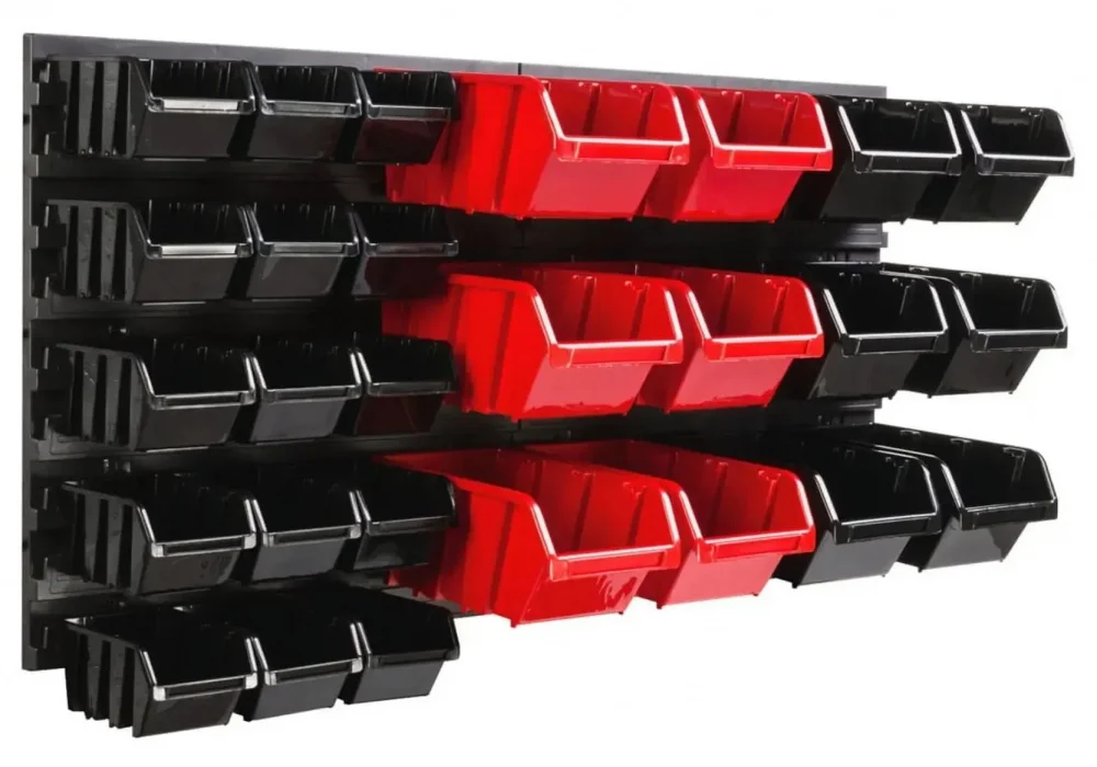 Настінна панель для метизів 78х39см на 27 контейнерів Kistenberg MIX595