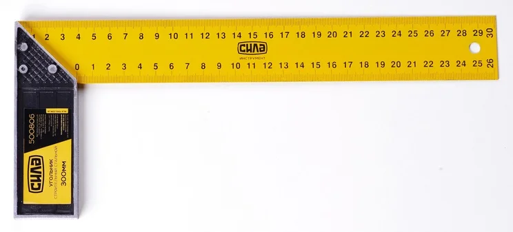 Кутник будівельний 250 мм сталевий Сила (500805)