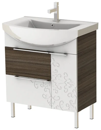 Тумба Juventa Софія Нова Сн-75 з умивальником ZENON 75 Grey-Brown