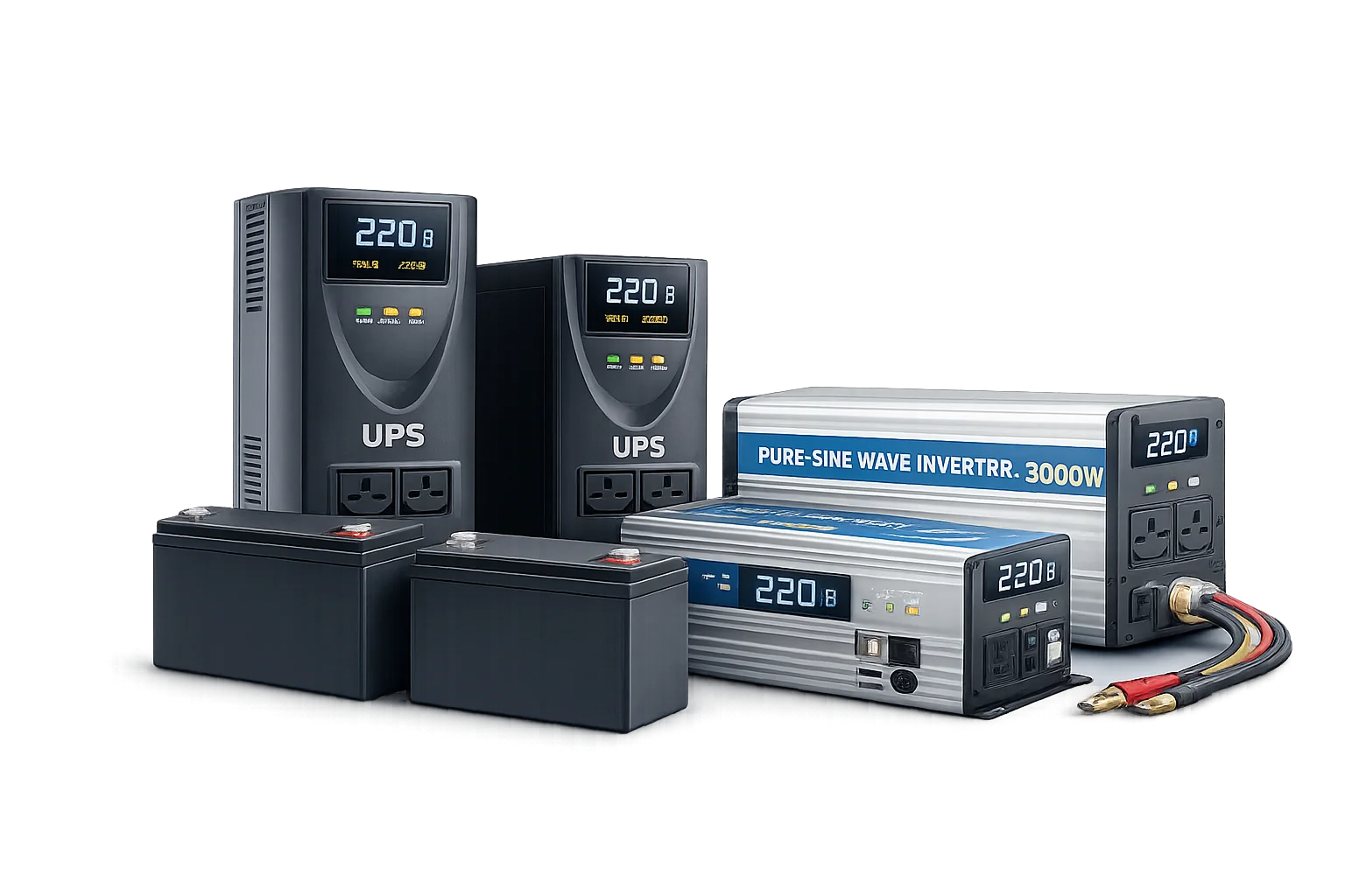 ДБЖ, інвертори та акумулятори