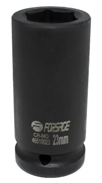Ударна глибока торцева головка 6-гранна 23 мм 3/4" Forsage (F-46510023)