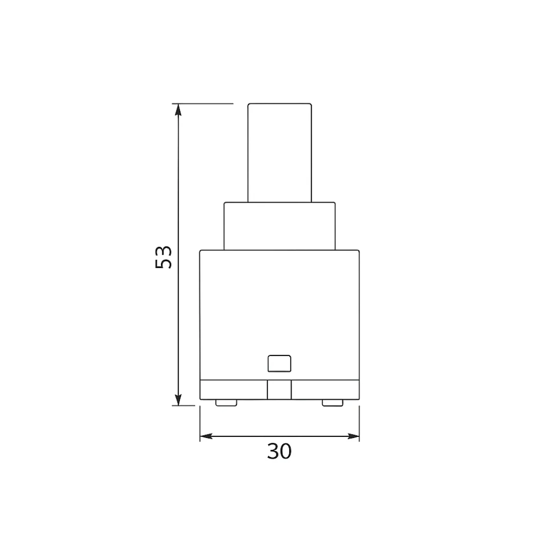 Картридж для смесителя Qtap Spojeni 30 мм QTSPO30N48155 - фото 2