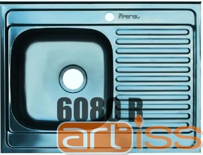 Кухонна мийка Imperial 6080-L (полірована)