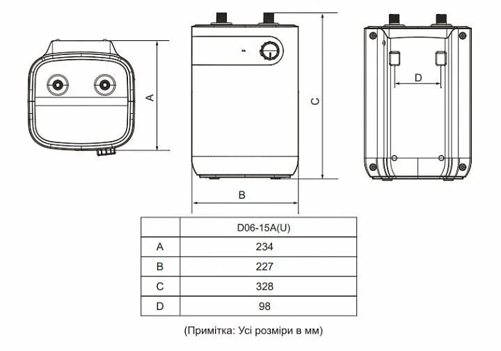 Електроводонагрівач Midea D06-15A U - фото 10