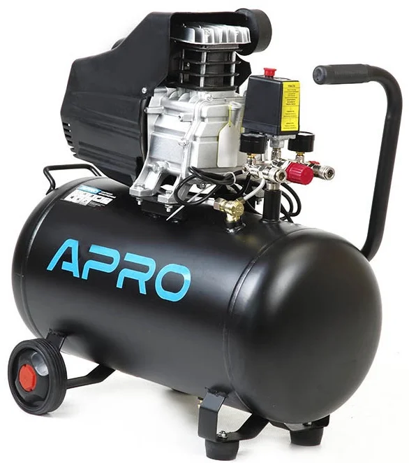 Компресор одноциліндровий Apro 1.5кВт 205л/хв 50л (850176)