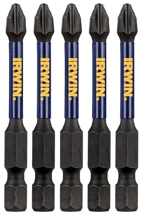 Біта Irwin Impact Pro 1/4" L57мм PZ2 5шт (IW6061404)