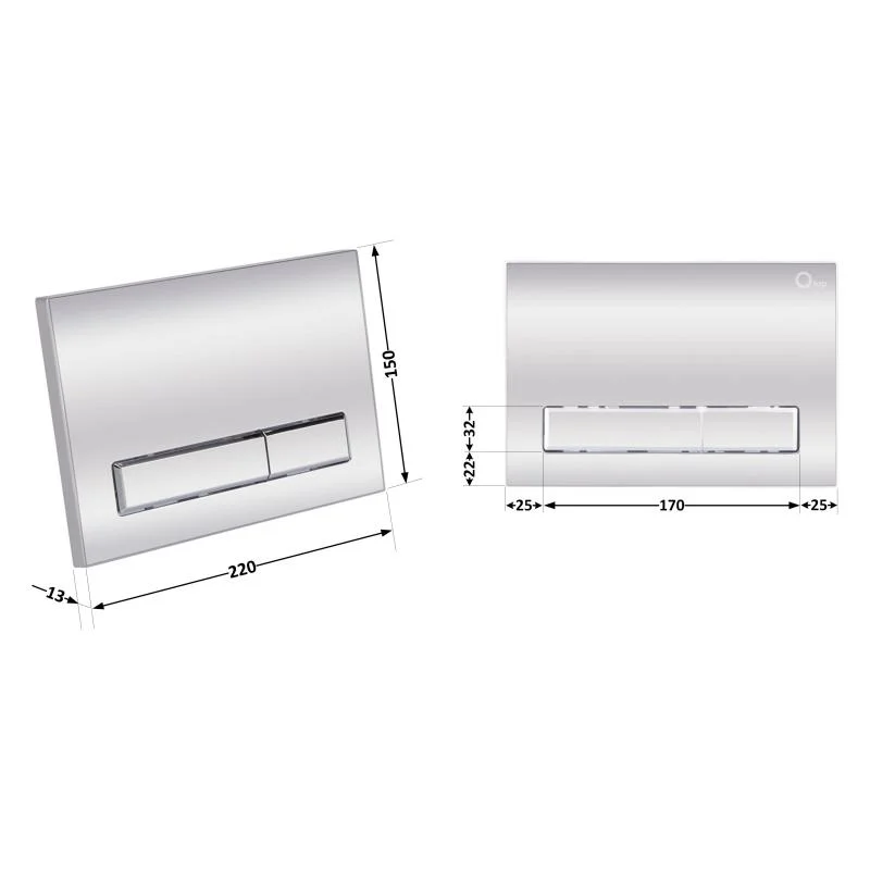 Панель змиву Qtap Nest QT0111M08381CRM Хром - фото 2