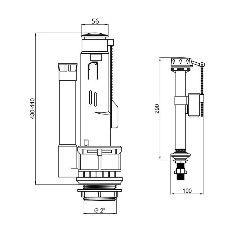 Комплект арматури Qtap WDI QT066WDICHR - фото 2