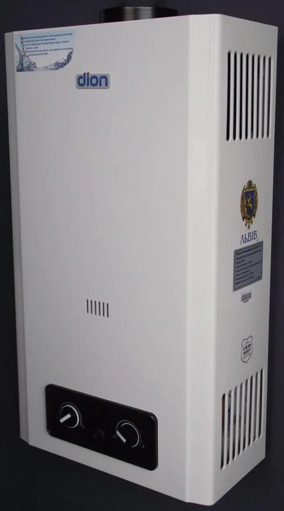 Газова колонка DION JSD 12 LCD біла (преміум)