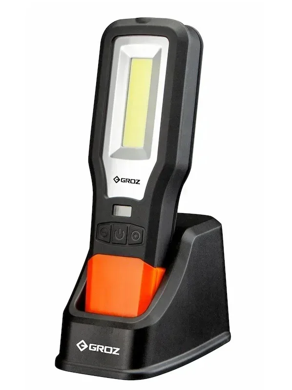 Фонарик светодиодный аккумуляторный с УФ лучом 10W COB + 3W UV 550 Лм Groz LED-376U (55105)