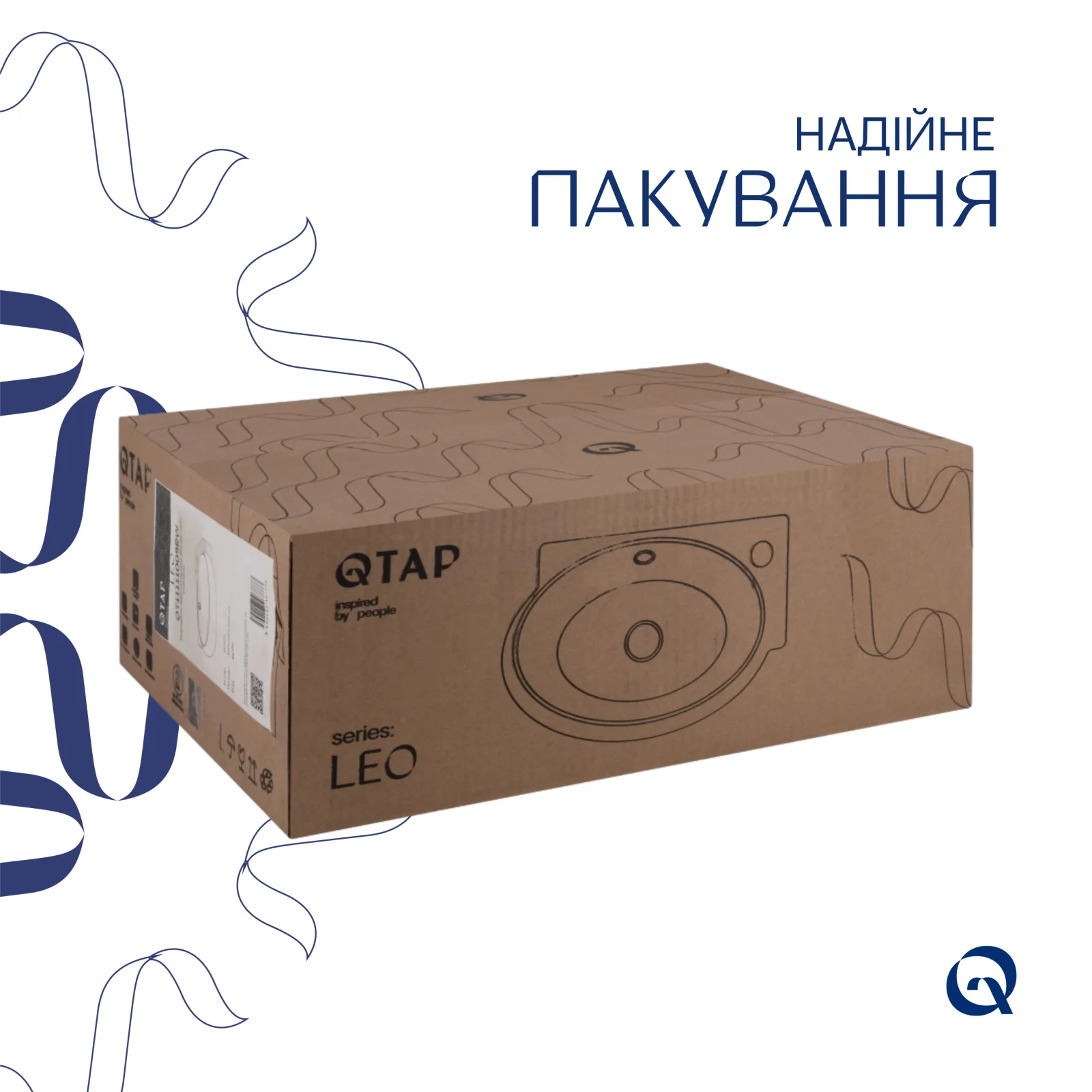 Раковина Qtap Leo R 430x285x160 Белый - фото 6