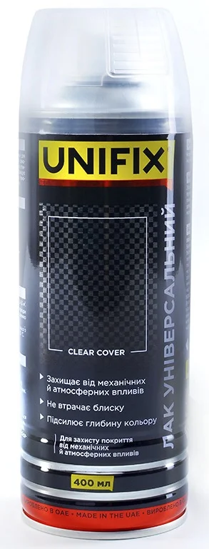 Лак акриловий універсальний Прозорий матовий 400мл Unifix (951006)