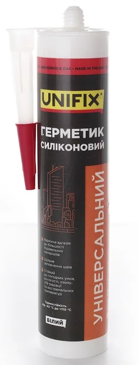 Герметик силіконовий універсальний 280 мл Unifix Білий (951260)