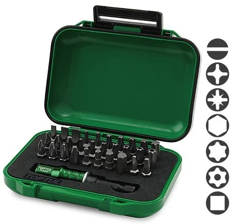 Набір біт 1/4" 31од. Toptul (GABW3102)