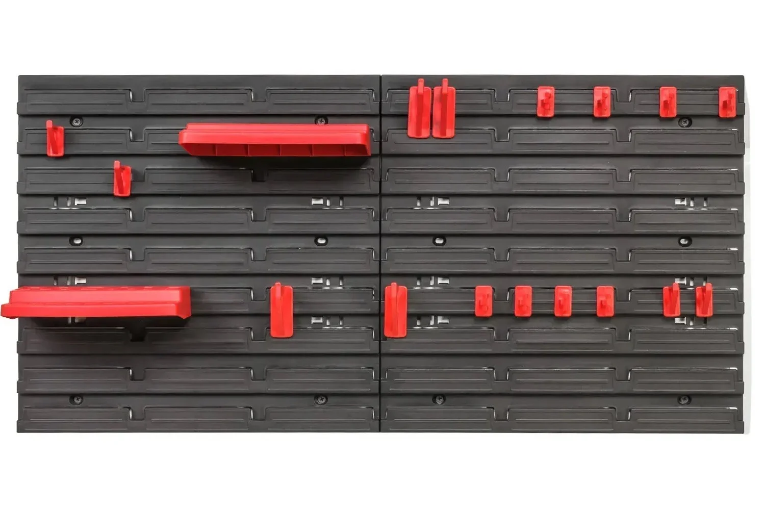 Панель навісна для інструментів 78х39см з подвійною поличкою та тримачами Kistenberg MIX598