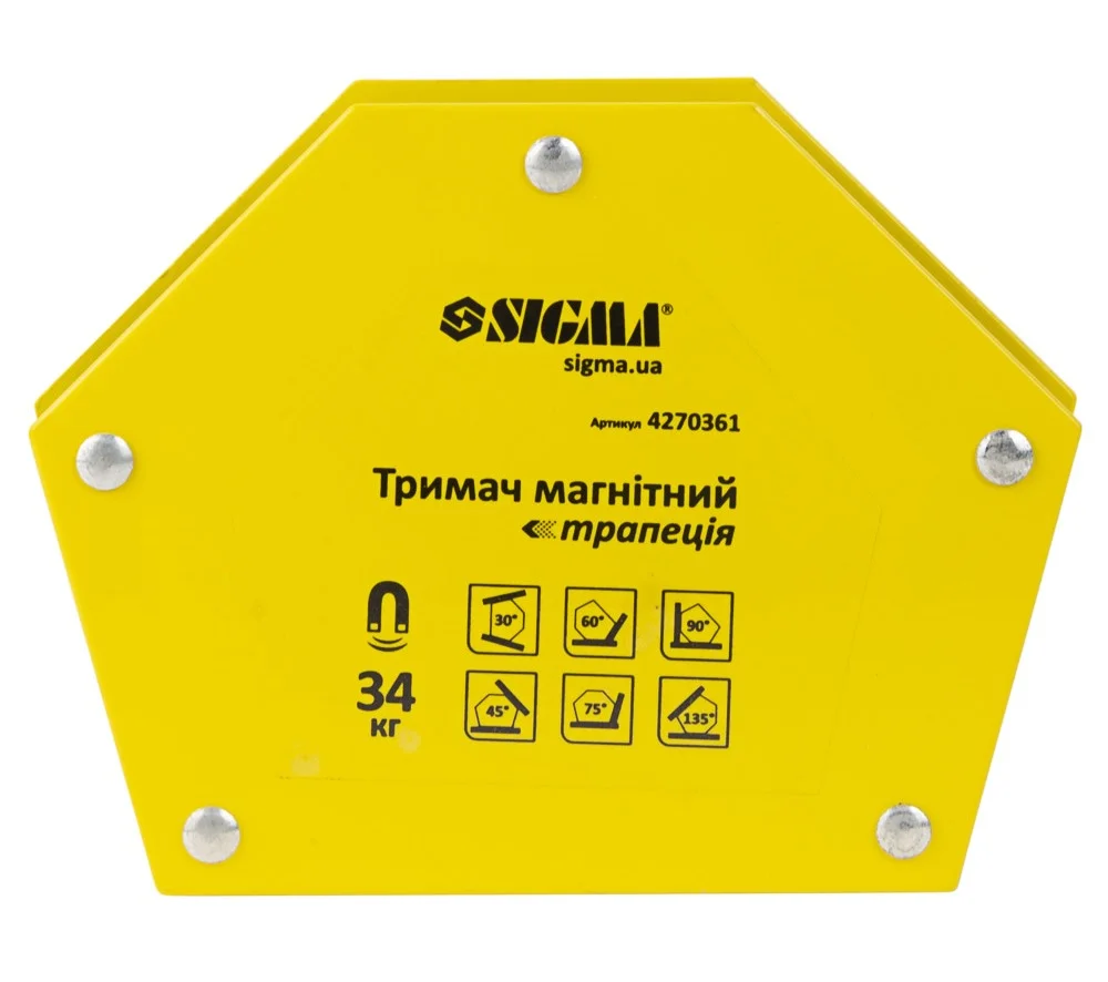 Магніт для зварювання трапеція Sigma 34кг