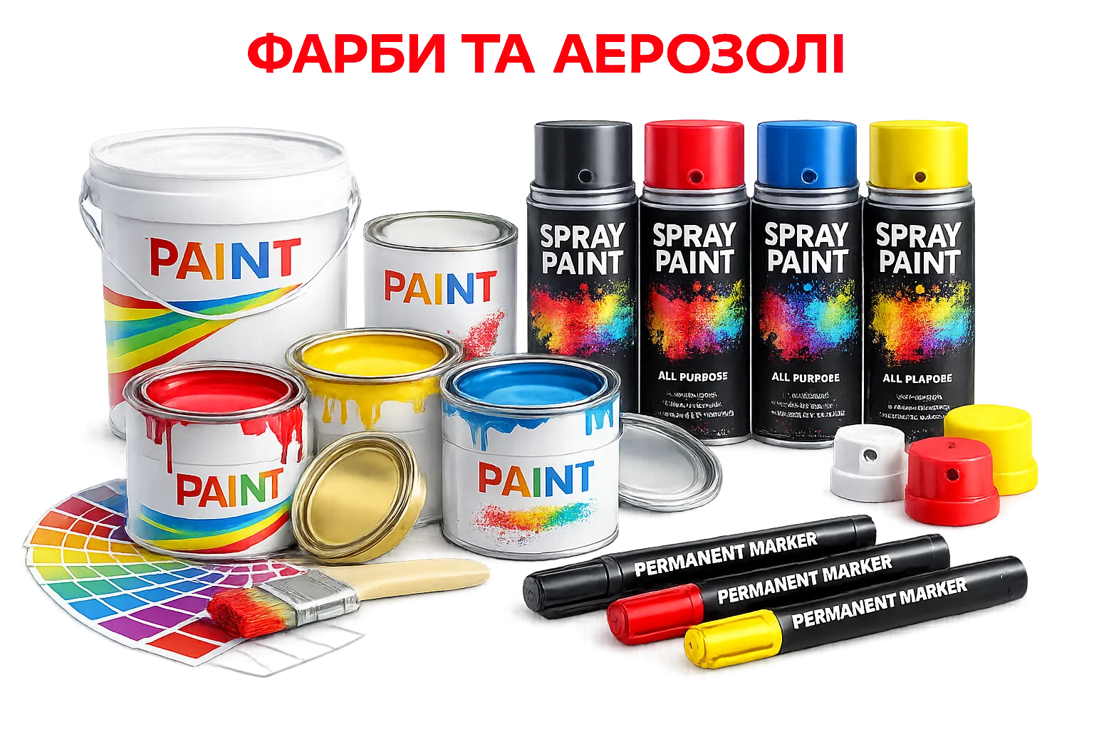 Краски и аэрозоли