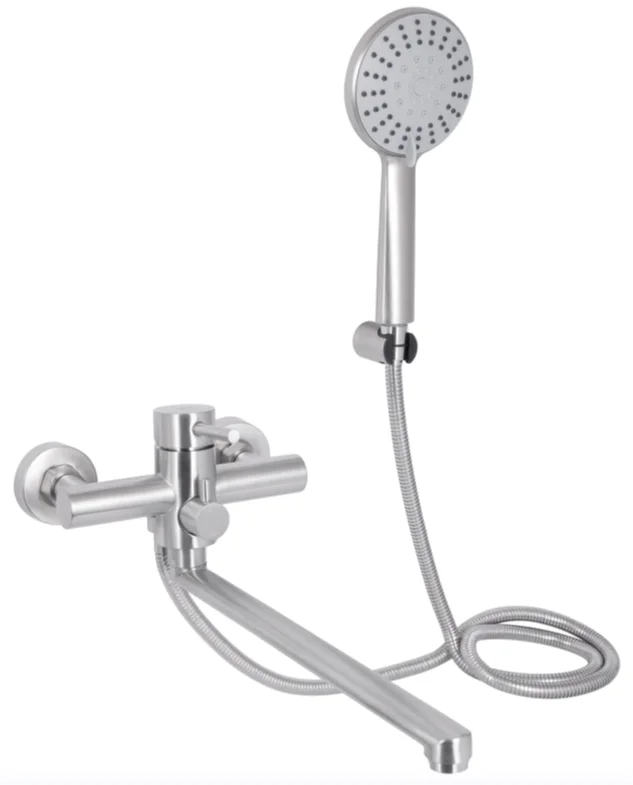 Змішувач для ванни Lidz Aria 005 Nickel (k35)