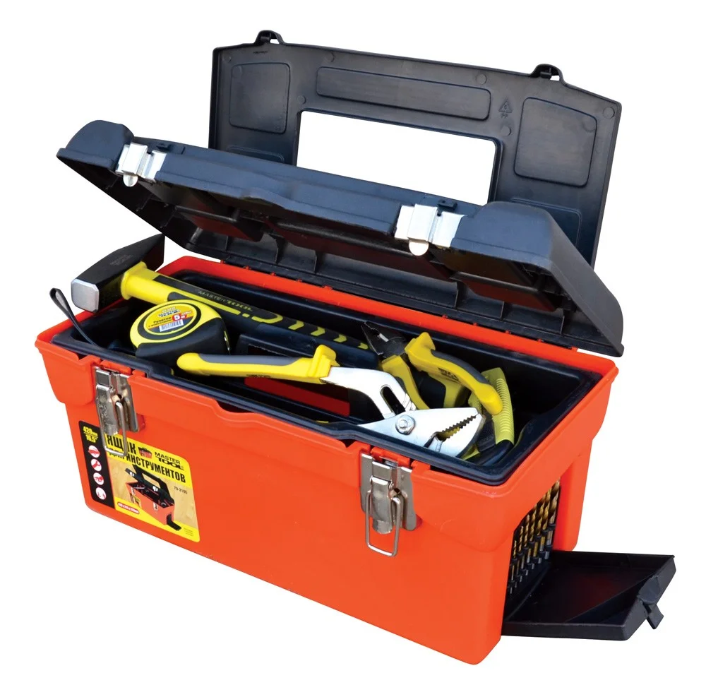 Скриня для інструментів з металевими замками 16.5" 420х225х210 мм MasterTool 79-2105