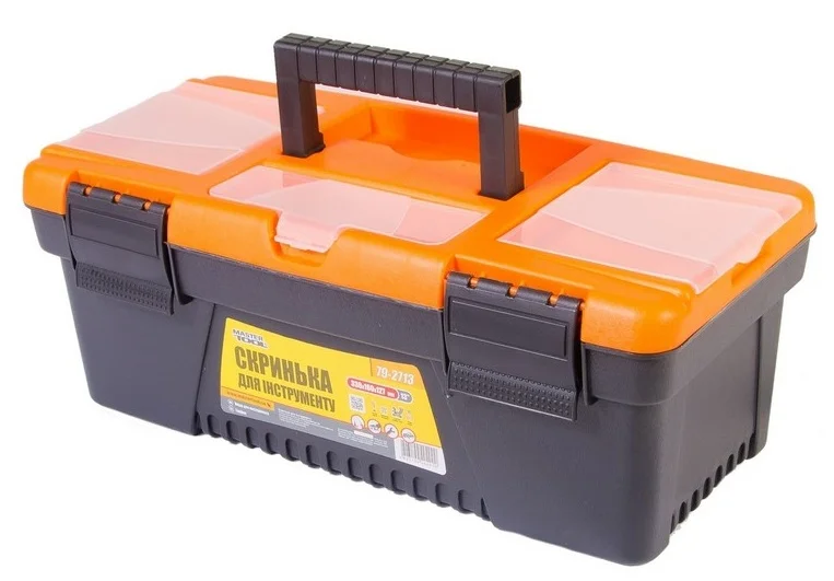 Скриня для інструментів з пластиковими замками 13" 330х160х127 мм MasterTool 79-2713