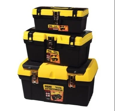 Набір скринь для інструментів з металевими замками органайзери 12.5"/16"/19" MasterTool 79-2001